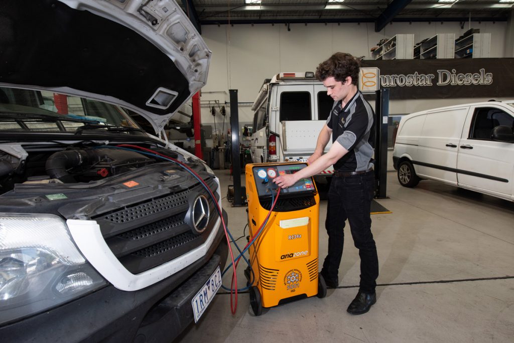 eurostar air conditioning service for mercedes vehicles