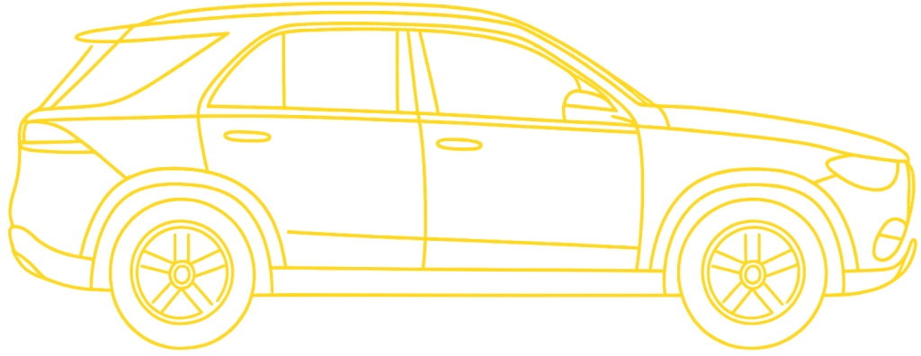 mercedes gle lineart crop