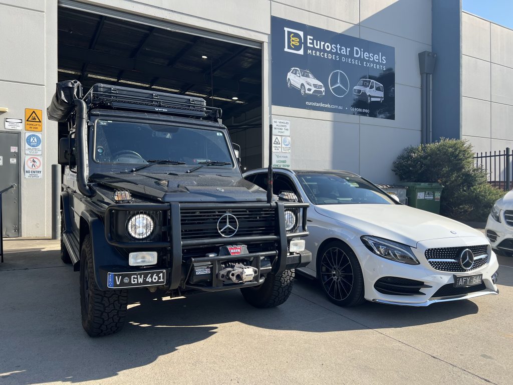 mercedes car and g class at eurostar diesels