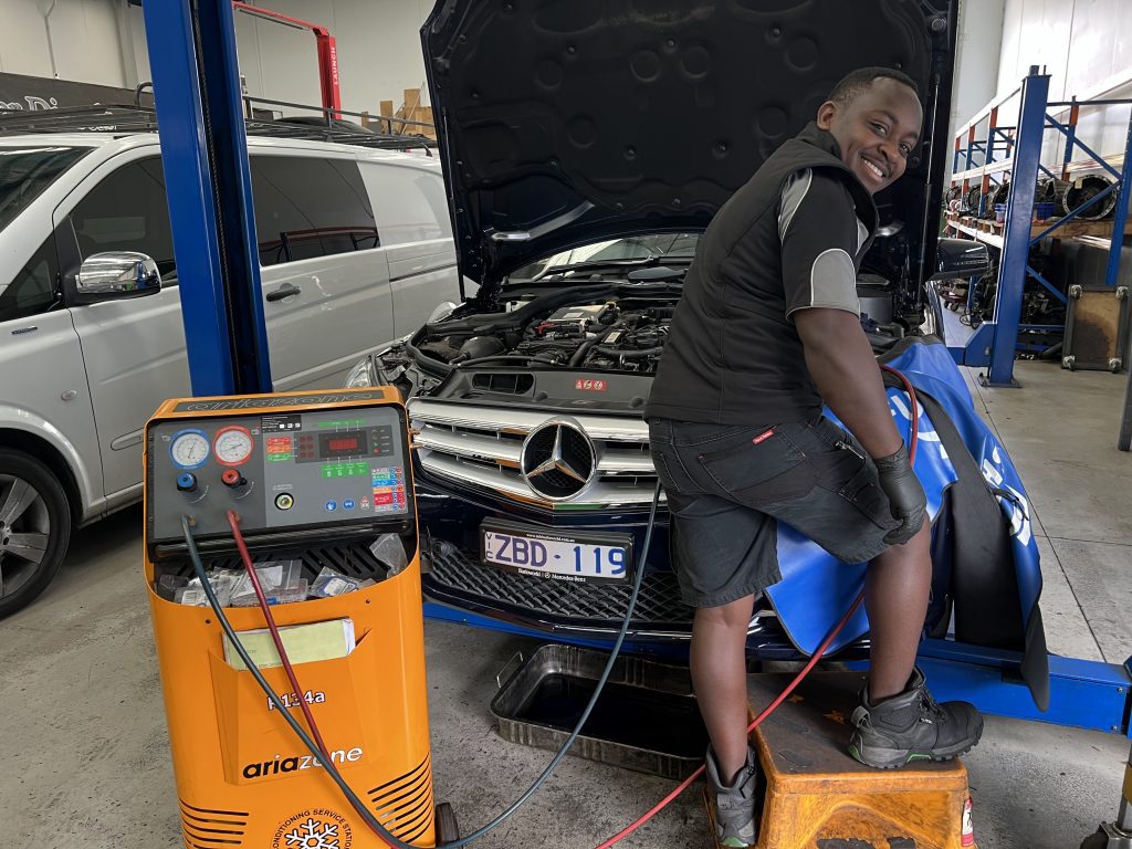 mercedes c class AC service at eurostar diesels